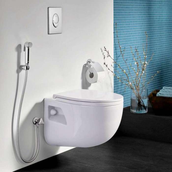 Инсталляция для унитаза Grohe 38721001 + набор гигиенического душа 28512001 (G7215120)